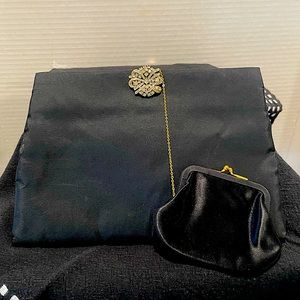 Koret Evening Purse with Rhinestone Clasp